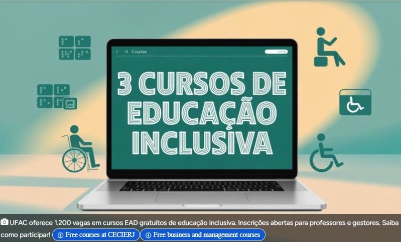 Três novos cursos EAD da UFAC atraem enorme procura; inscrições até 10 de agosto