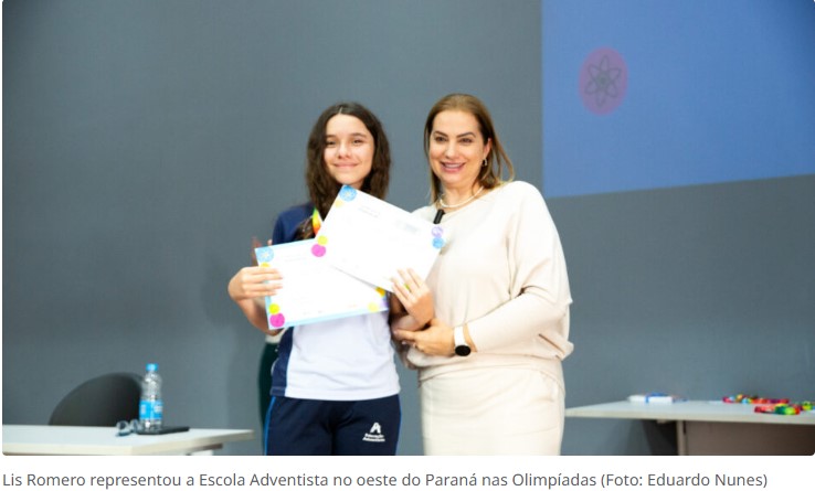 Estudante Adventista de Guaíra é destaque na maior Olimpíada Científica do Brasil